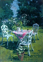 Chaises blanches à Belchester, 1997
